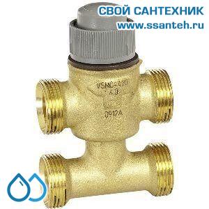 10079 Honeywell, VSMF-415-0.63 Клапан трехходовой с байпасом регулирующий резьбовой, PN16, DN15, Kvs 0.63, 6.5мм, 2…120 °C