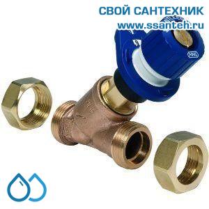 12549 Honeywell, V5010X0032 Клапан запорно-балансировочный, DN32, НР, Kvs 21,0м3, синий