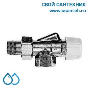 17959 Honeywell V2000AVS10 Клапан термостатический радиаторный осевой, 3/8", Kvs 0.75, Ру 10, 130 С, dPmax=1бар, с предварительной настройкой