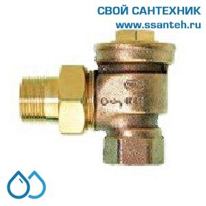 18033 Honeywell, V2440E0020 Клапан запорно-настроечный радиаторный угловой, 3/4", Kvs 7.0, Ру 10, 130С, для гравитационных систем