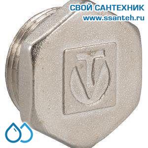 00811 Заглушка резьбовая латунная 1/2 НР
